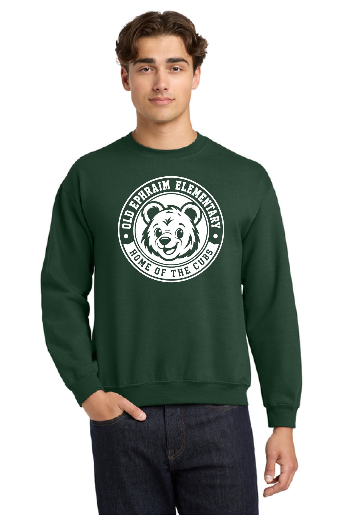 Old Ephraim - Bear - 18000 Adult Heavy Crewneck Sweatshirt