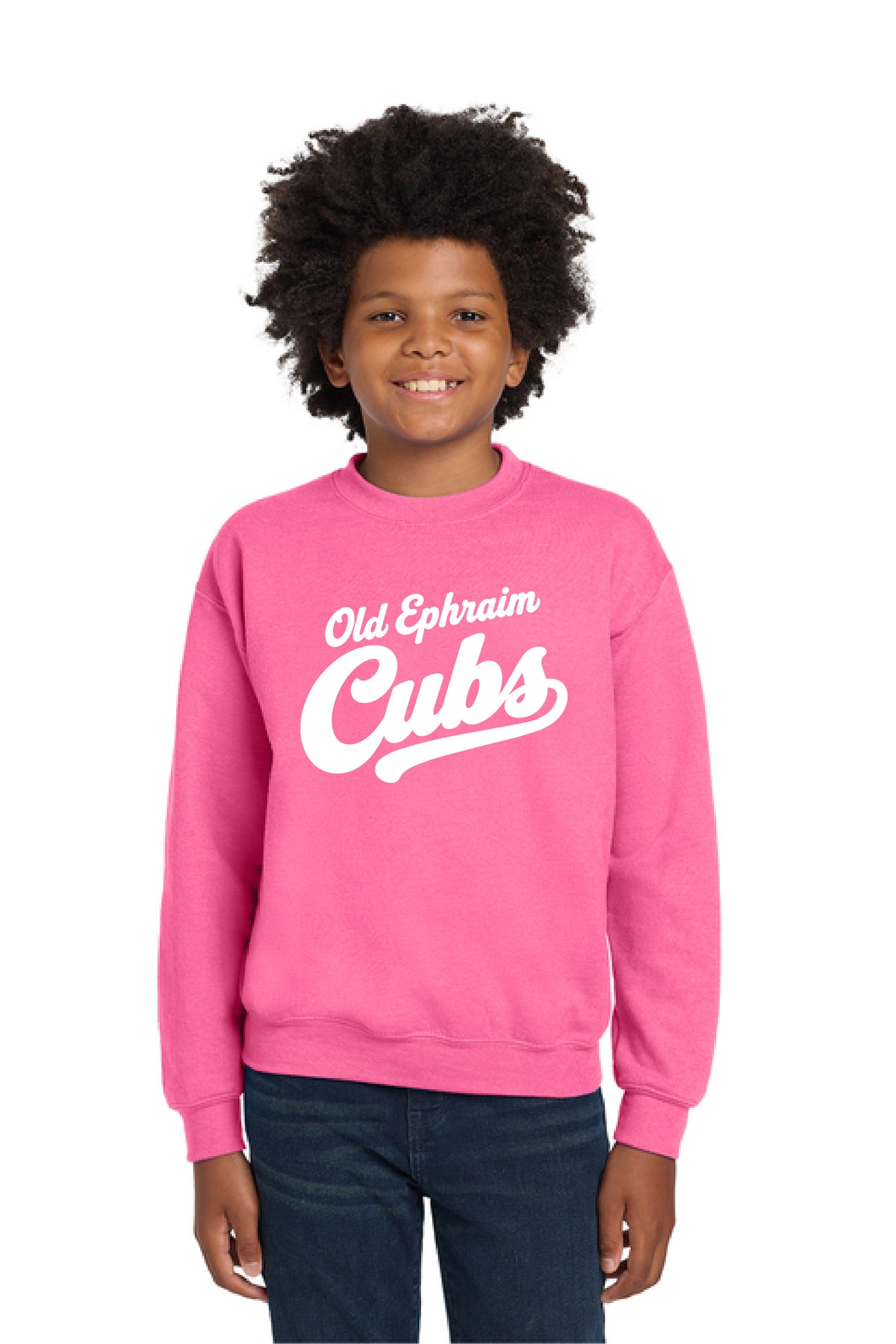 Old Ephraim - Cubs - 18000B Youth Heavy Crewneck Sweatshirt