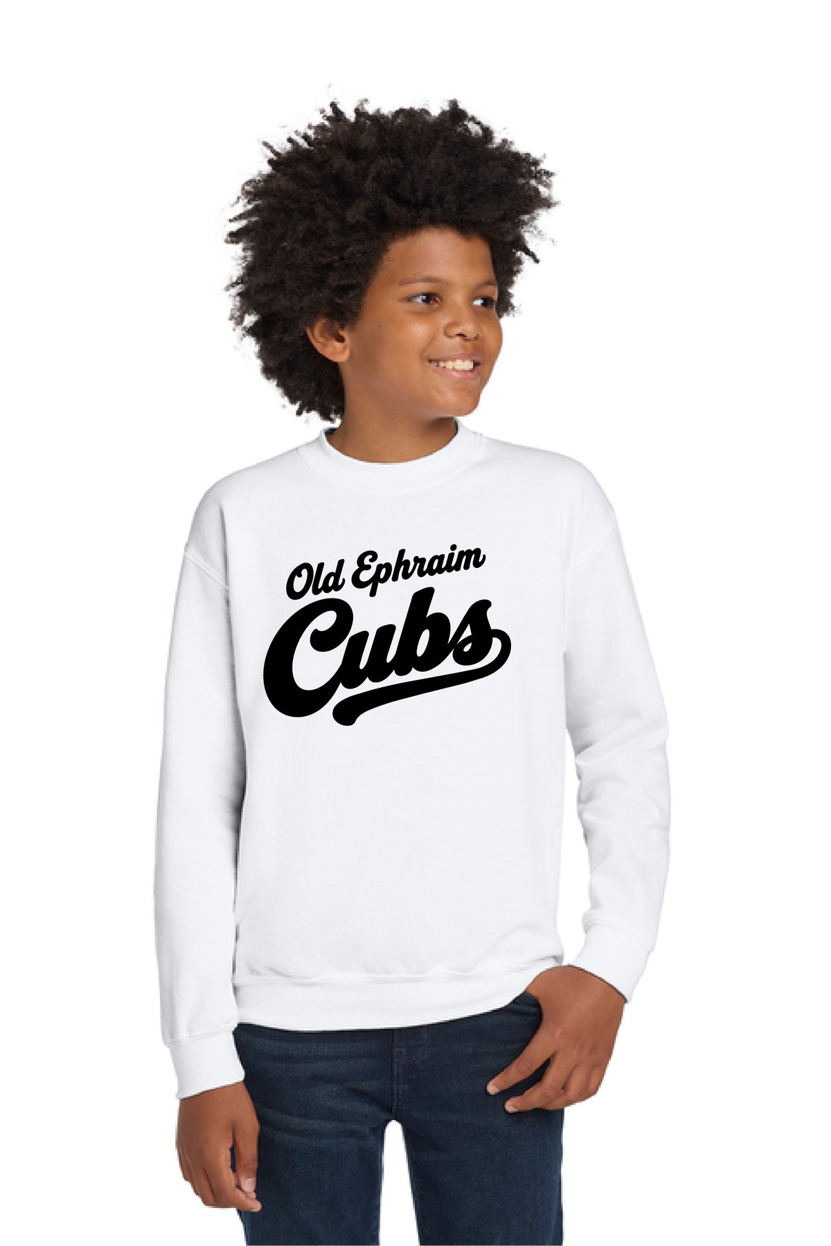 Old Ephraim - Cubs - 18000B Youth Heavy Crewneck Sweatshirt