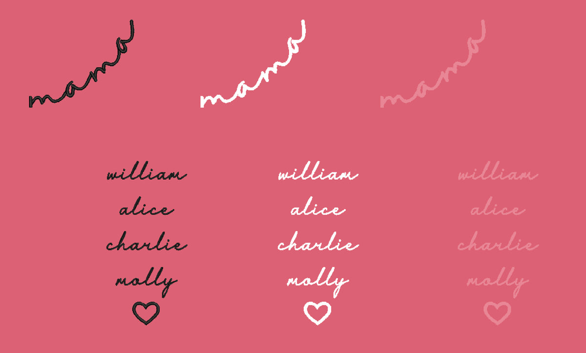 Mama Cursive Unisex Sweatshirt with Names