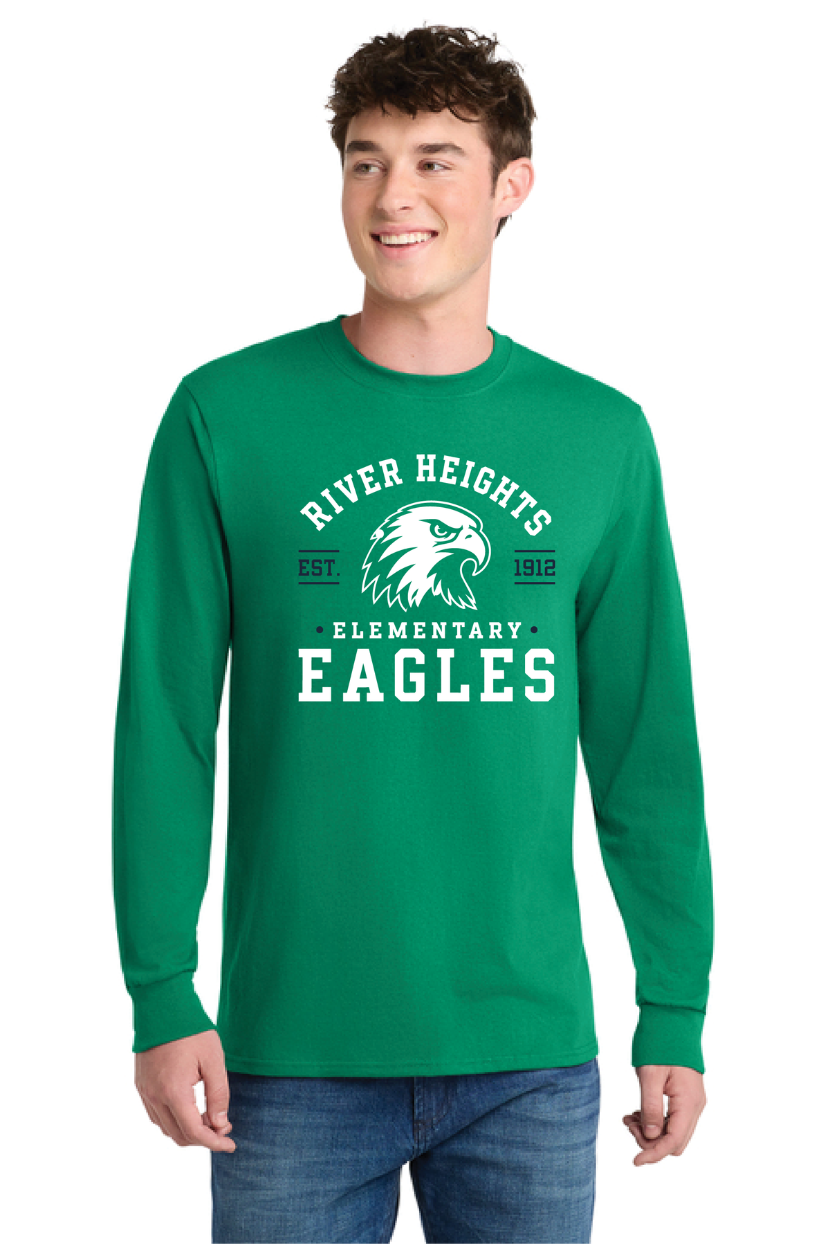 RHE - Eagle - PC55LS Adult Long Sleeve Core Blend Tee