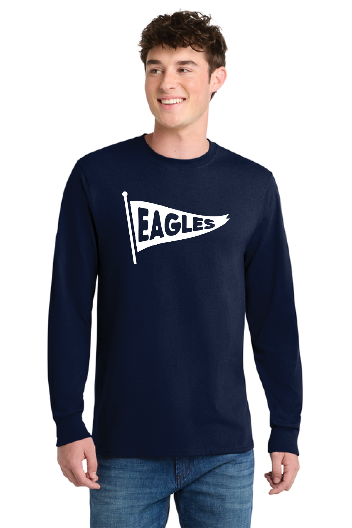 RHE - Flag - PC55LS Adult Long Sleeve Core Blend Tee
