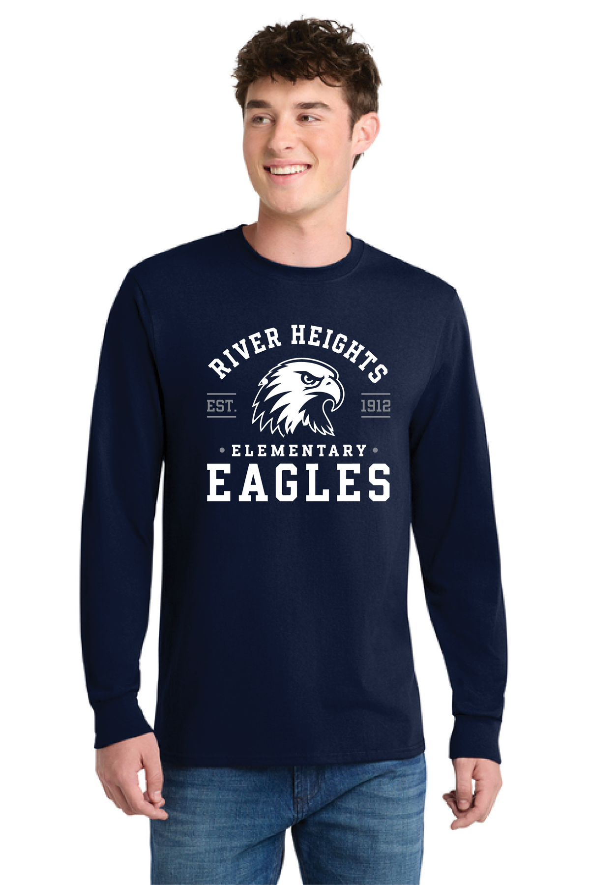 RHE - Eagle - PC55LS Adult Long Sleeve Core Blend Tee
