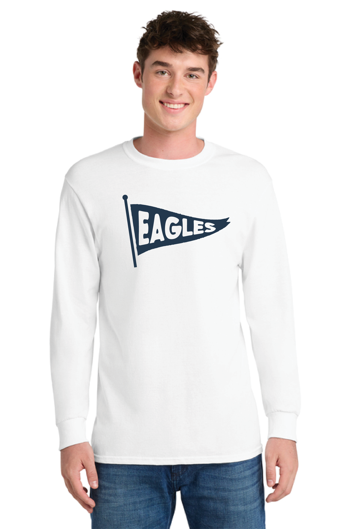 RHE - Flag - PC55LS Adult Long Sleeve Core Blend Tee