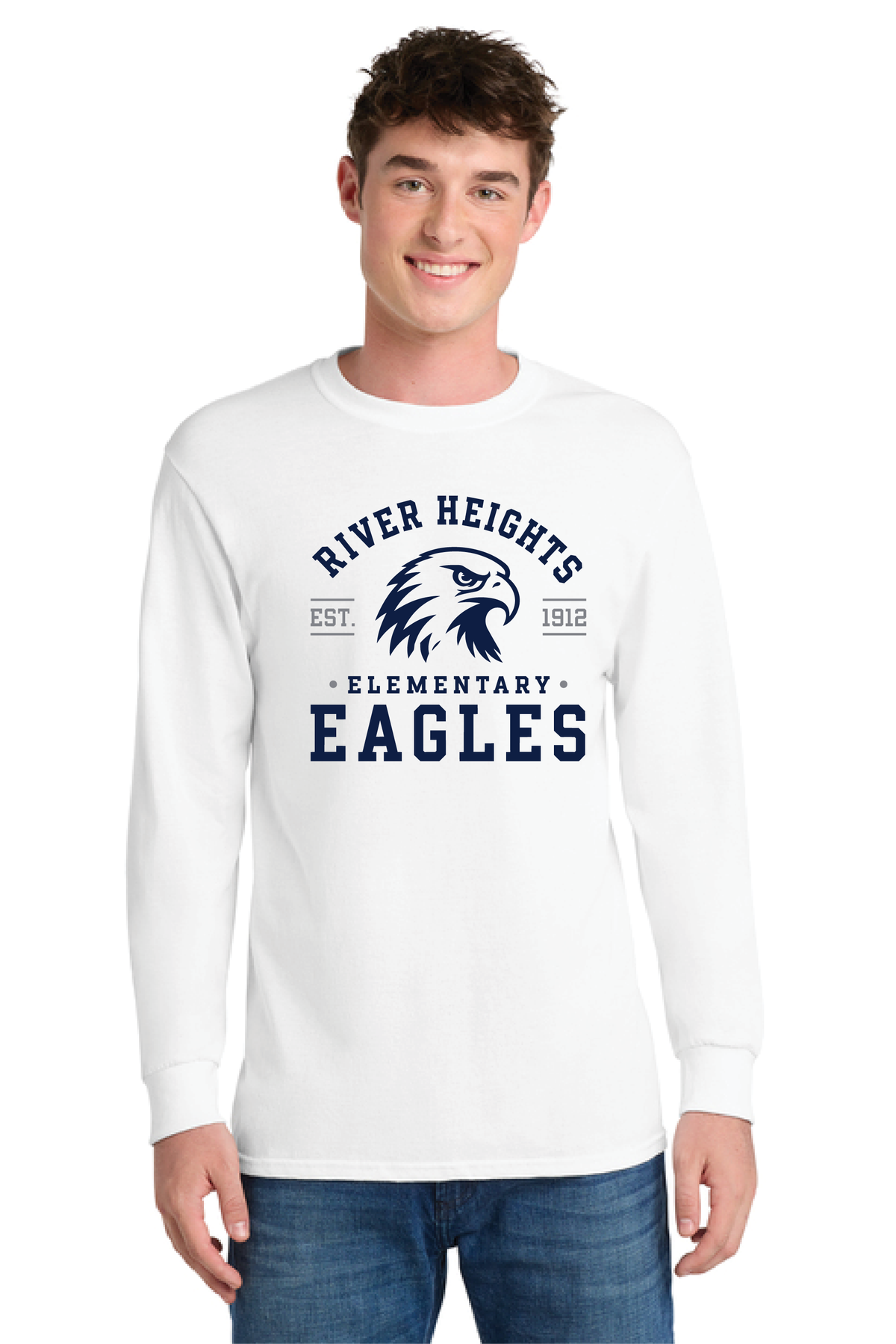 RHE - Eagle - PC55LS Adult Long Sleeve Core Blend Tee