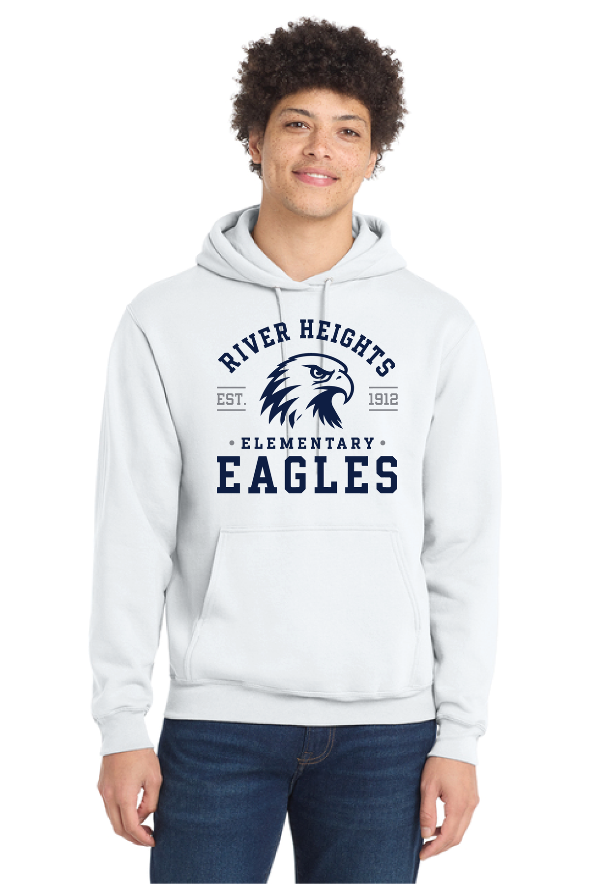 RHE - Eagle - PC78H Adult Core Fleece Pullover Hoodie