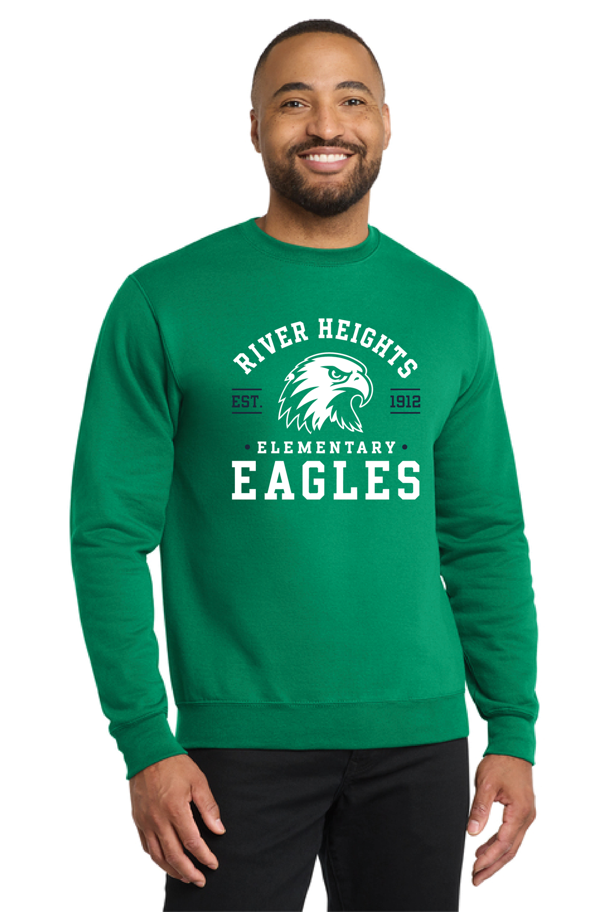RHE - Eagle - PC78 Adult Core Fleece Crewneck Sweatshirt