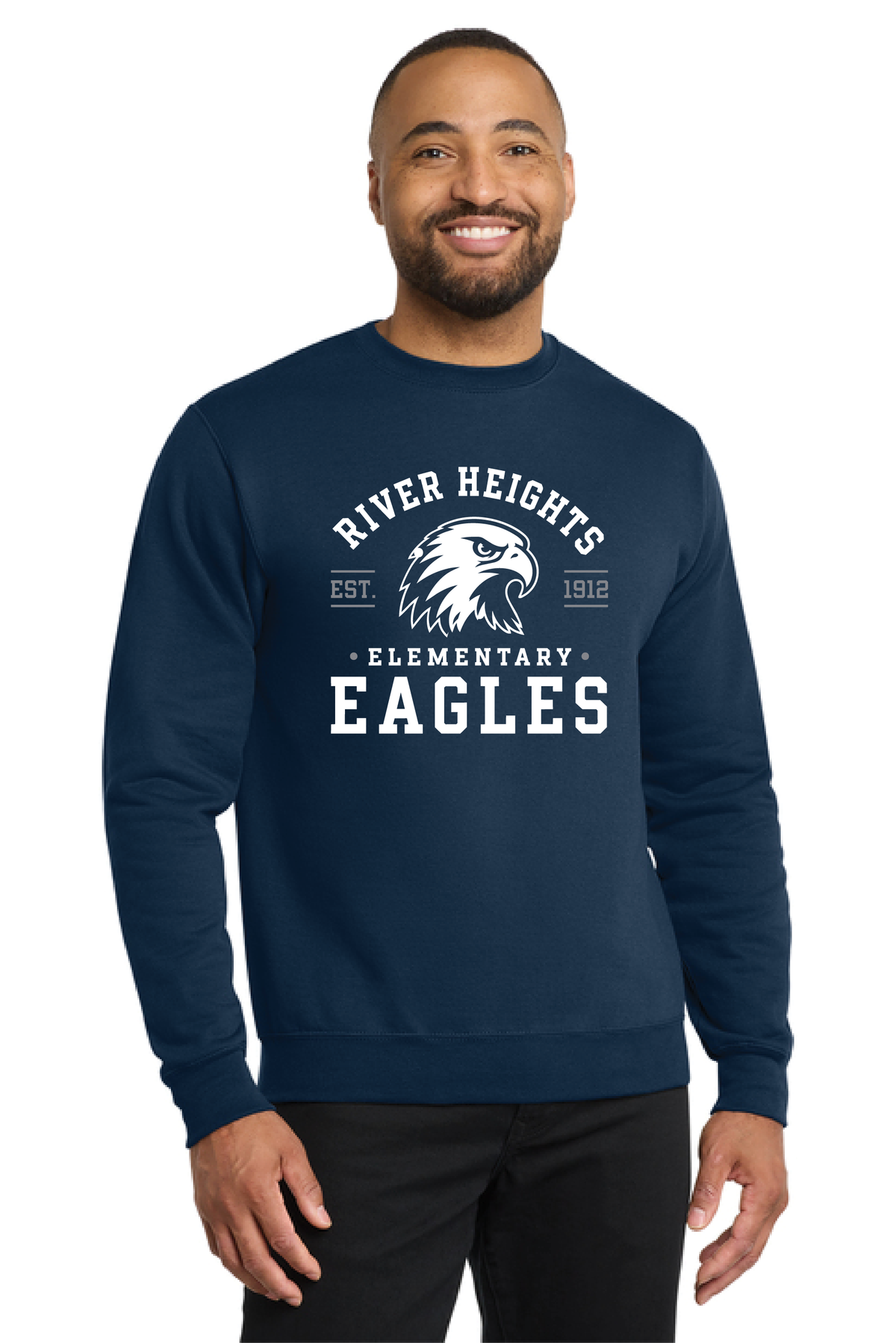 RHE - Eagle - PC78 Adult Core Fleece Crewneck Sweatshirt