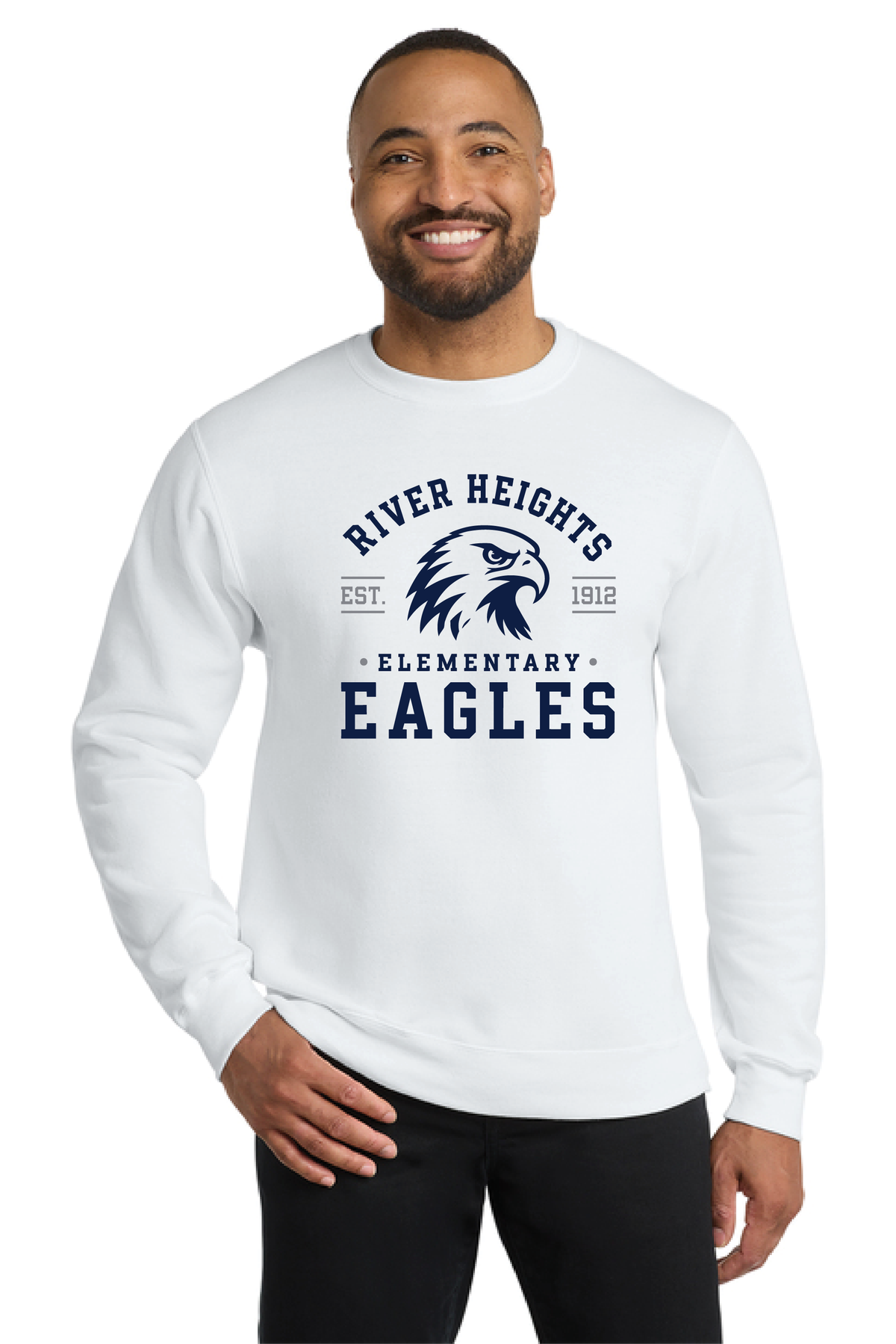 RHE - Eagle - PC78 Adult Core Fleece Crewneck Sweatshirt