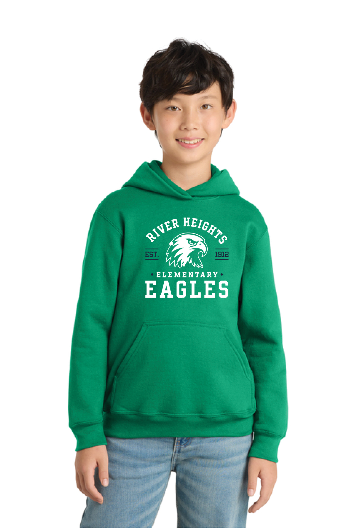 RHE - Eagle - PC78YH Youth Core Fleece Pullover Hoodie