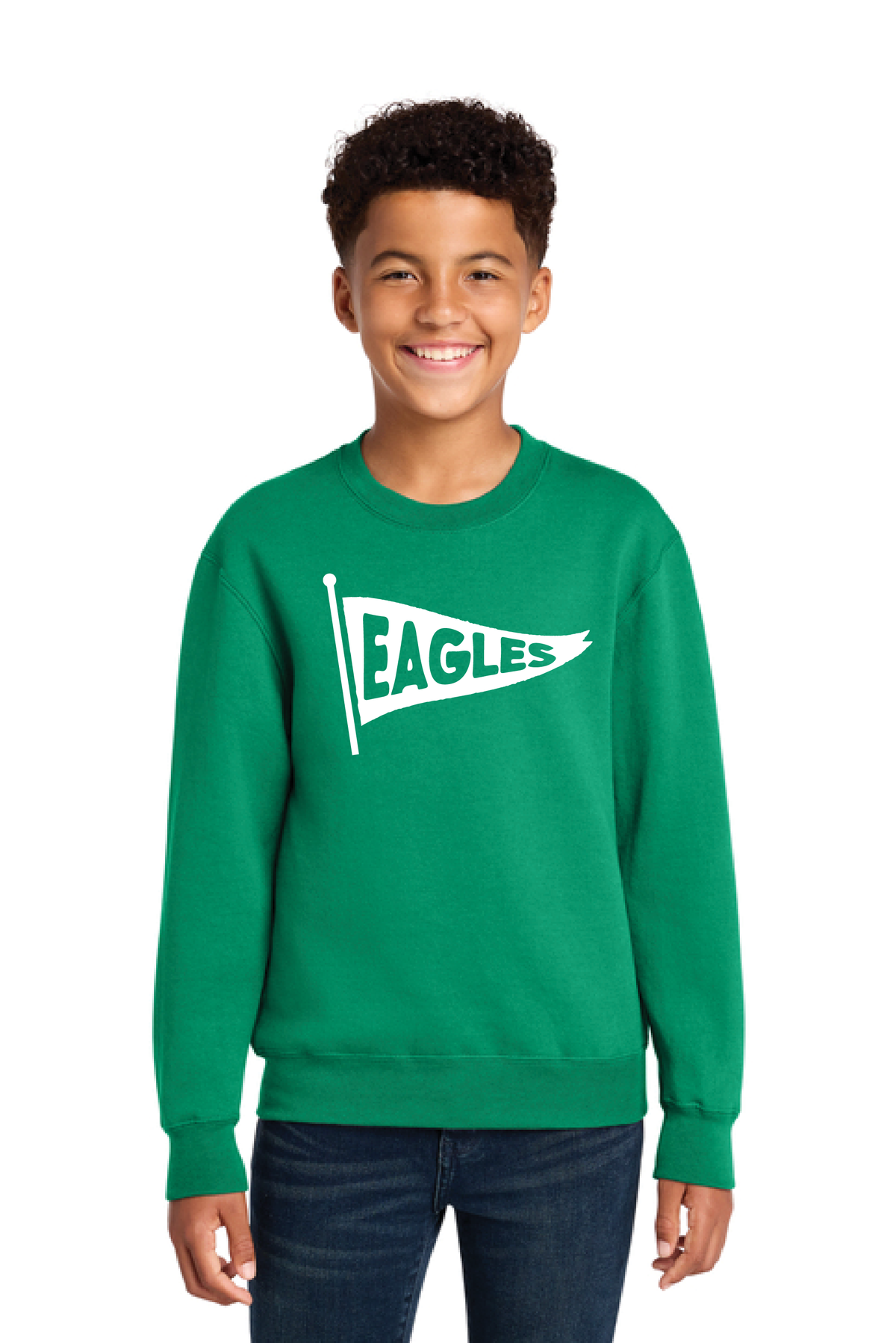 RHE - Flag - PC78Y Youth Core Fleece Crewneck Sweatshirt