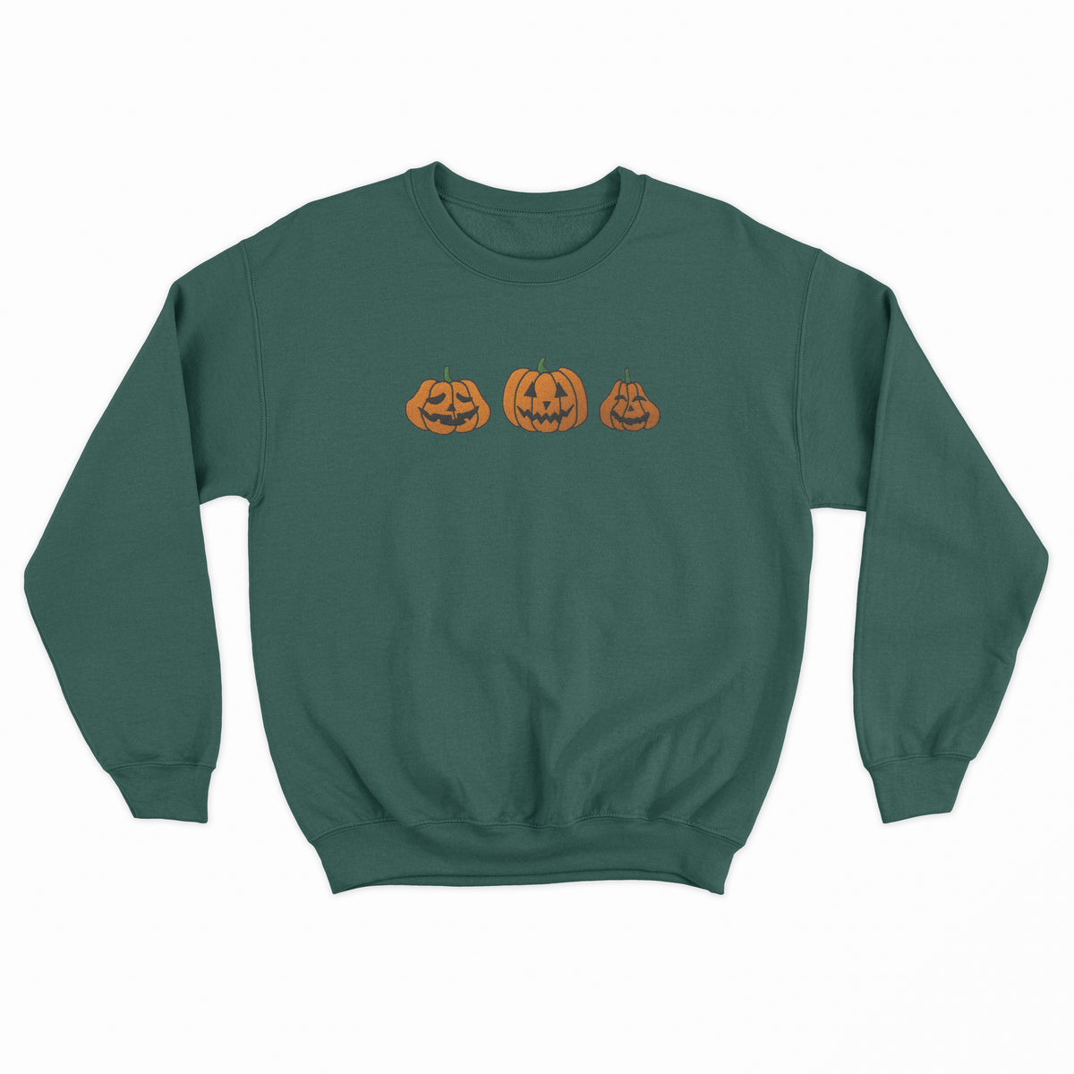 Pumpkins Embroidery Crewneck Sweatshirt