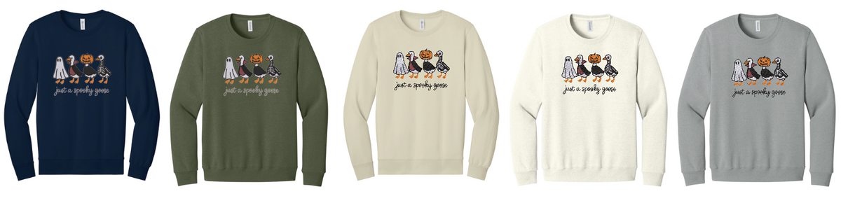 Just A Spooky Goose Crewneck Sweatshirt