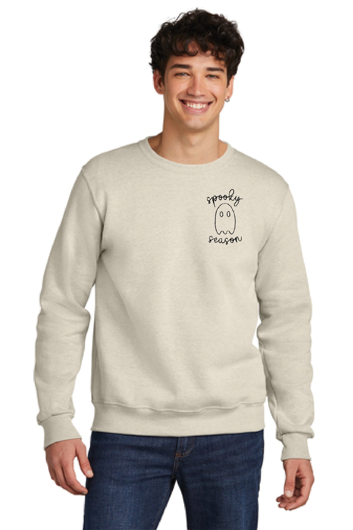 Spooky Season Ghost Crewneck Sweatshirt